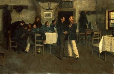 Meeting between Giuseppe Garibaldi and Giovanni Battista Cuneo in Taganrog, on the Black Sea