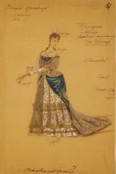 Costume design for the ballet Sleeping Beauty by P. Tchaikovsky