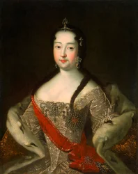 Portrait of the Tsesarevna of Russia Anna Petrovna of Russia