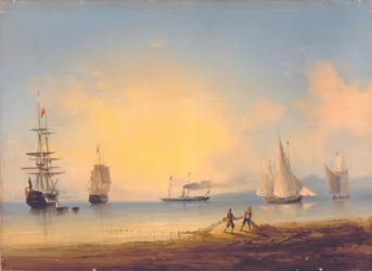 Russian and French Frigates