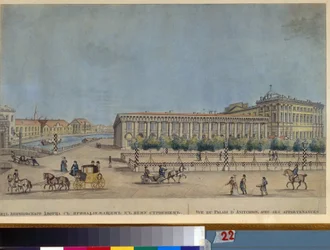 The Anichkov Palace in Saint Petersburg