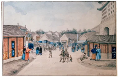 Chinese Sketches, Tsyan Minh Bridge, c. 1804-1806