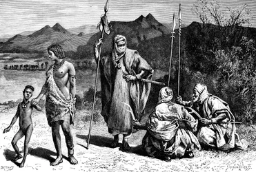 A Group of Tibbus, North Africa