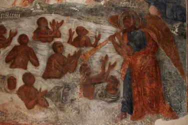 Fresco in the Cathedral of Our Lady of the Sign, Novgorod