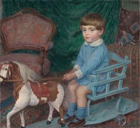 Child with a Horse Toy, c. 1925