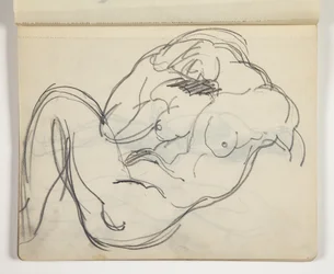 Reclining Nude Male or Female Figure; Possibly Study After Classical Sculpture