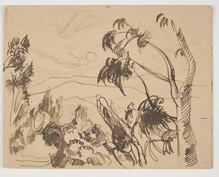 Southern French Landscape with Trees in the Foreground