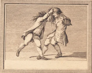 The Satirical Writer and the Criticized in a Fight