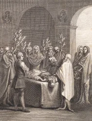 Judgment pronounced over a deceased prince