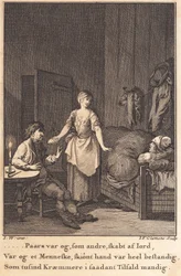 Marthe the Cookmaid Enters the Room to Peder Paars and Per Ruus