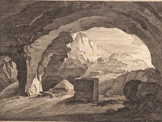 View Through a Rock Arch