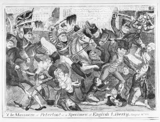 The Massacre of Peterloo! or a Specimen of English Liberty, August 16th 1819