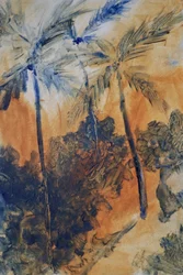 Tropical Blue Palms