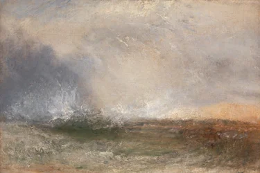 Stormy Sea Breaking on a Shore