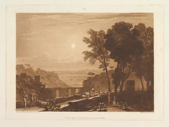 The Bridge and Goats, Liber Studiorum, part IX, plate 43
