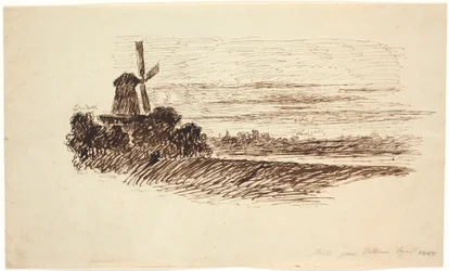 A Mill. Scene on the Rampart in Copenhagen