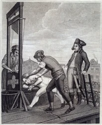 The Execution of Maximilian de Robespierre (Engraving)