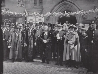 Lichfield Greenhill Bower, Gathering for the Procession