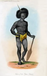 Native of the Papua Islands, c1840