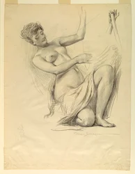 Figure Study, Possibly for Dome of Manufactures and Liberal Arts Building, World