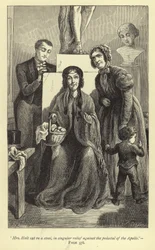 Mrs Holt Sat on a Stool, in Singular Relief Against the Pedestal of the Apollo
