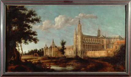 Abbey of Saint Amand near Valenciennes, France, destroyed in 1789 during the French Revolution
