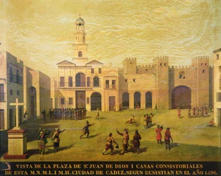 Plaza de San Juan de Dios in 1596