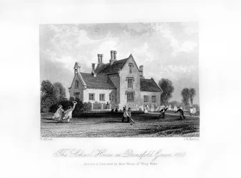 The School House on Dunsfold Green, Surrey, 1850