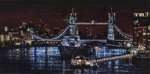 HMS Belfast at Night, 2000