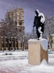 Sir Winston in the Snow, 2000
