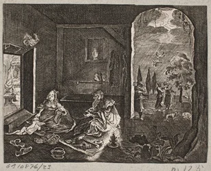 Illustration for Adam Olearius, “Persianischer Rosenthal von einem Sinnreichen Poeten Schich Saadi [etc.]”, Schleswig 1660