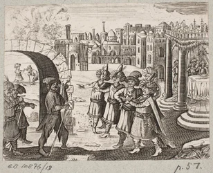 Illustration to Adam Olearius, “Persianischer Rosenthal von einem Sinnreichen Poeten Schich Saadi [...]”, Schleswig 1660
