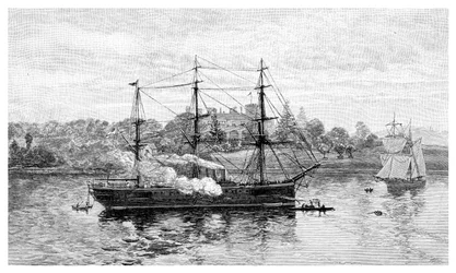 Government House and HMS Nelson, Sydney, New South Wales, Australia
