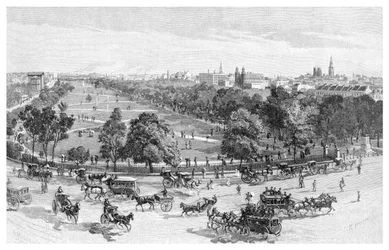 Hyde Park, Sydney, New South Wales, Australia, 1886