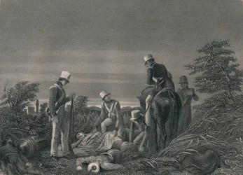 Finding The Colours of the 24th Regiment After The Battle of Chilianwallah