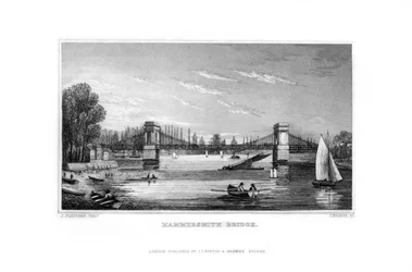Hammersmith Bridge, Hammersmith, London