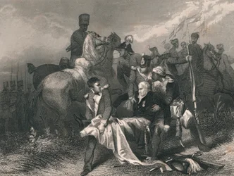 Major General Sir. R. H. Sale...Mortally Wounded at the Battle of Moodkee..., mid 19th century