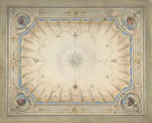 Ceiling Design for the Boudoir, Ardgowan