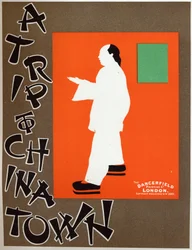 A trip to Chinatown, musical play by Charles Hoyt. Poster by Berggarstaff, England, c.1891-1895