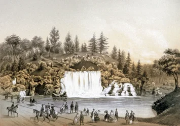 The Bois de Boulogne Waterfall, c.1860