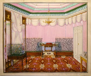 A Neo-Classical Biedermeier writing-room in the Schloss Ballenstedt, Saxe-Anhalt