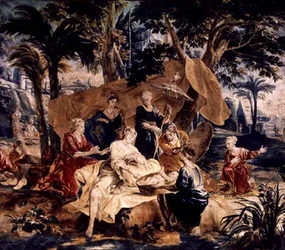 The Finding of Moses, made in the workshops of Frans and Pieter van de Borcht (c.1763)