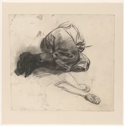 Study of the Legs and Arms of a Lying Woman