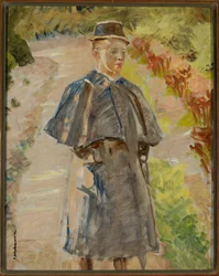 Boy in the Garden, Sketch (Rafał, the Artist