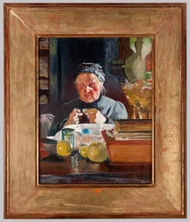 Woman at a Table, Sketch