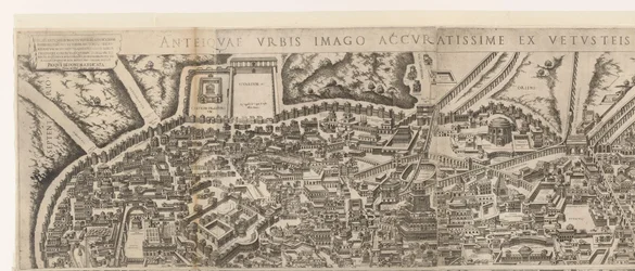 Map of Rome During the Time of Emperor Augustus (Upper Sheet)