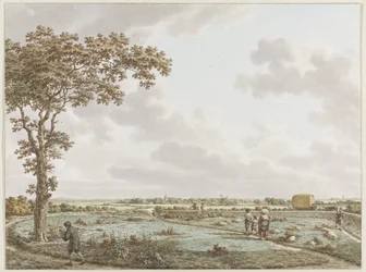 The Tafelberg in the Landscape, Seen from the Sint-Janskerkhof near Laren