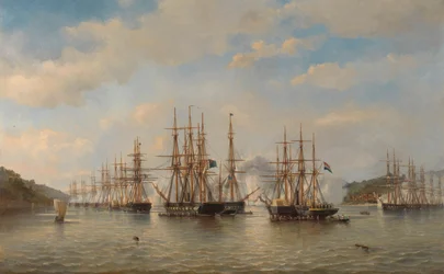 The Dutch, English, French and American Squadrons in Japanese Waters During the Expedition Led by the French Commander Constant Jaurès