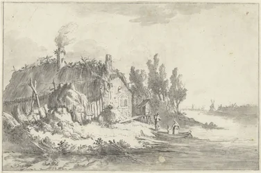 Dilapidated Farmhouse by a River