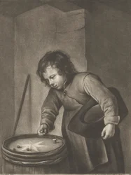 Boy Playing Marbles